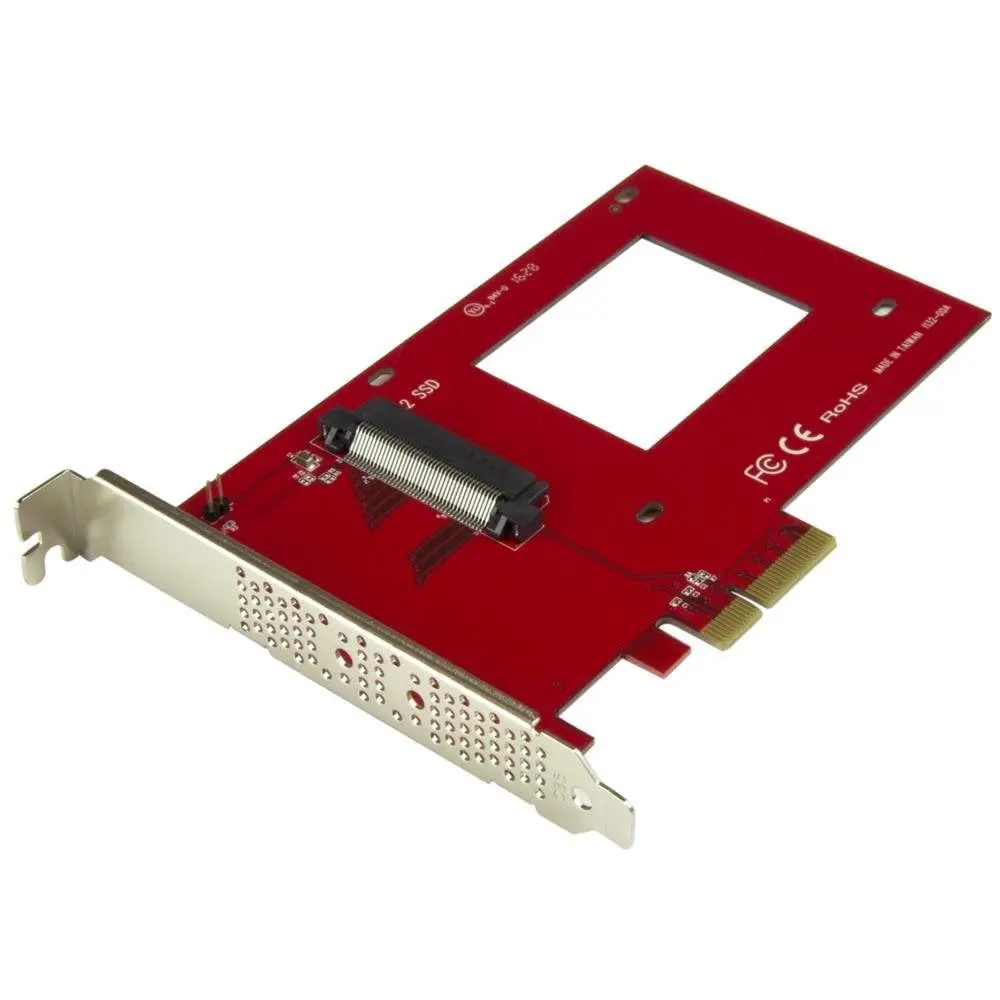 Startech PEX4SFF8639 U.2 to PCIe Adapter - 2.5 in. U.2 NVMe SSD Support, Boost Desktop Computer/Server Speed, Simplify System Builds for Intensive Data Workloads