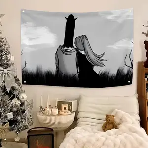 Oyasumi Punpun Goodnight Punpun Manga Flags Flag - Ultra Soft Skin-Friendly Machine Washable Fade Resistant Banner | HD Print Lightweight Durable Outdoor Indoor Garden Flag