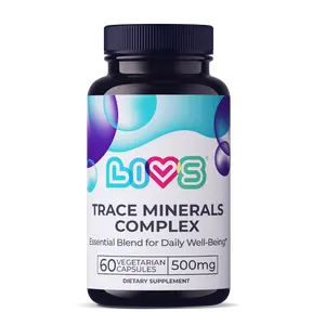 LIVS Trace Minerals Complex - 60 Vegetarian Capsules, 500mg Essential Trace Minerals, Comprehensive Nutrition, Holistic Health Support, Plant-Based Supplement