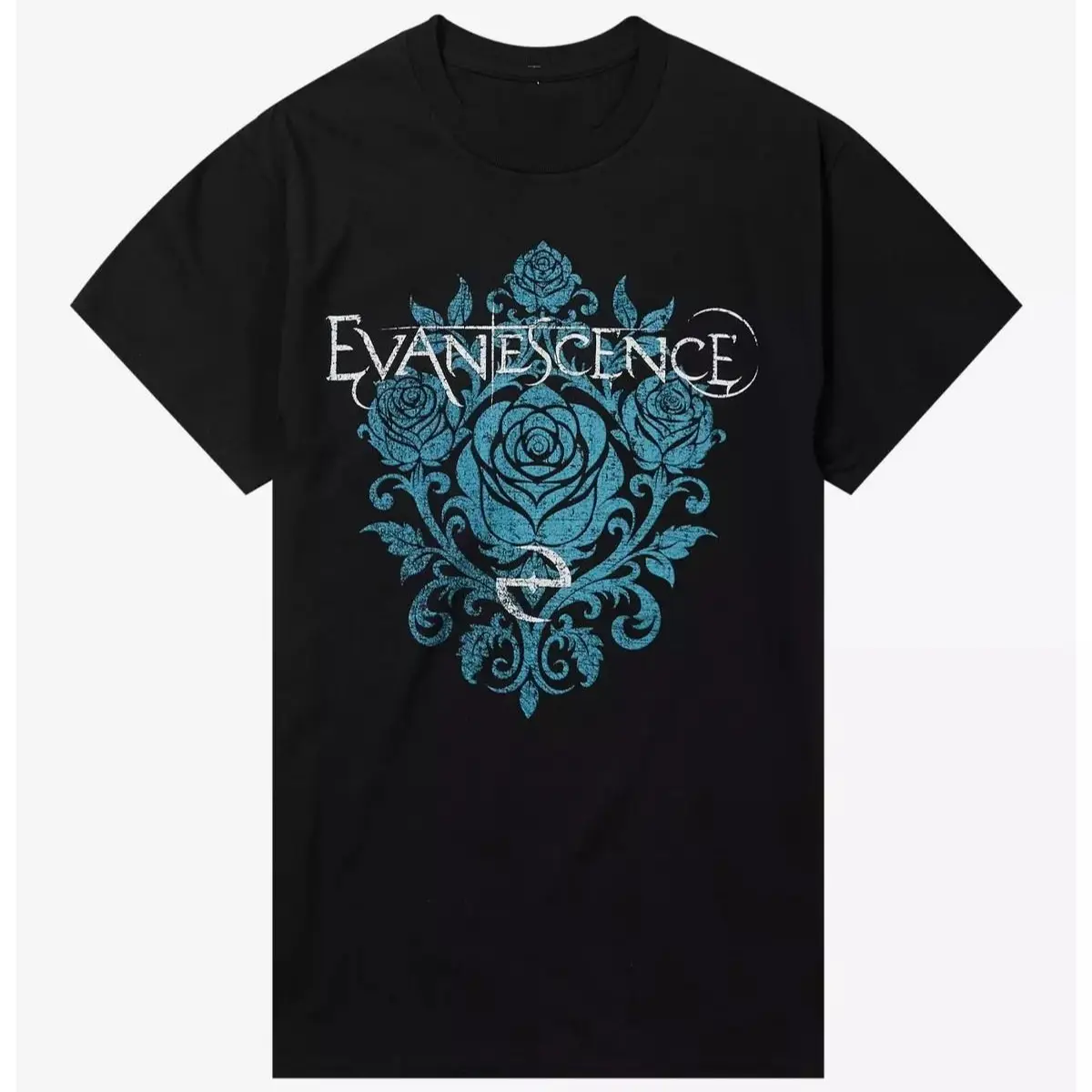 Evanescence Blue Roses T-Shirt, 90s Graphic Tee, Band Music Tee, Crewneck Tees Streetwear
