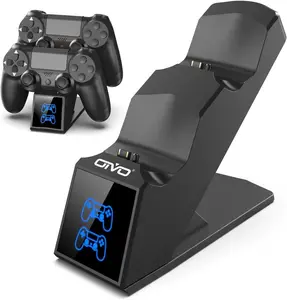 PS4 Controller Charger, PS4 Charger  Dock Station Compatable with Dualshock 4, Upgraded Fast- Port for  4 Controllers