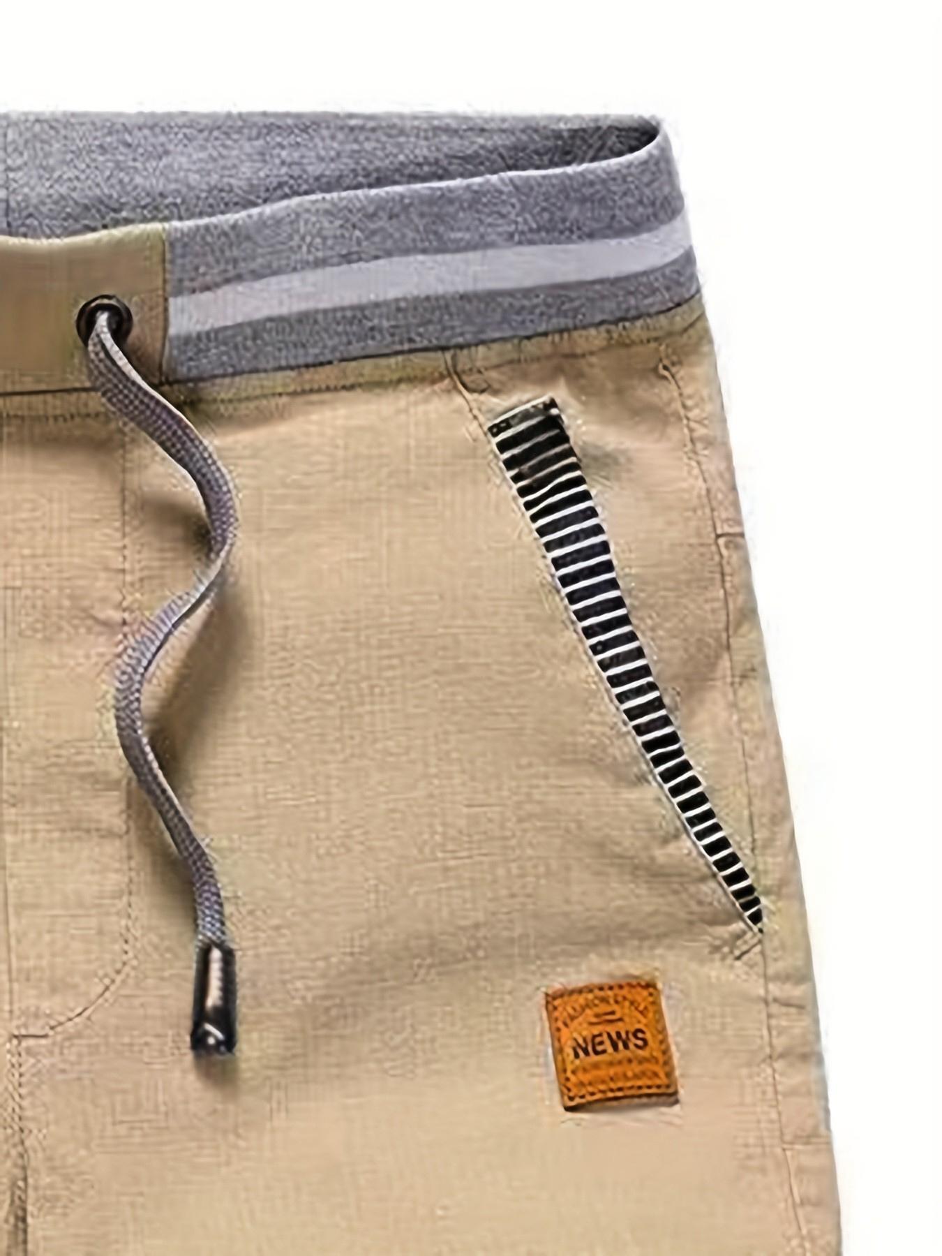 Clean Gent men’s loose-fit capri pants, summer casual drawstring waist, available in multiple colors, suitable for everyday wear and home loungewear, appropriate for various occasions, menswear.