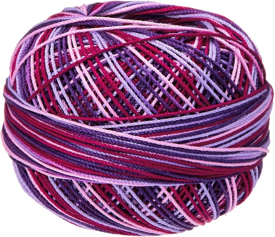 Handy Hands Lizbeth Egyptian Cotton Crochet Thread, Tatting Thread, and Knitting Thread Lace Size 10 (25 Grams 122 Yards) – HH10129, Purple Splendor Gift