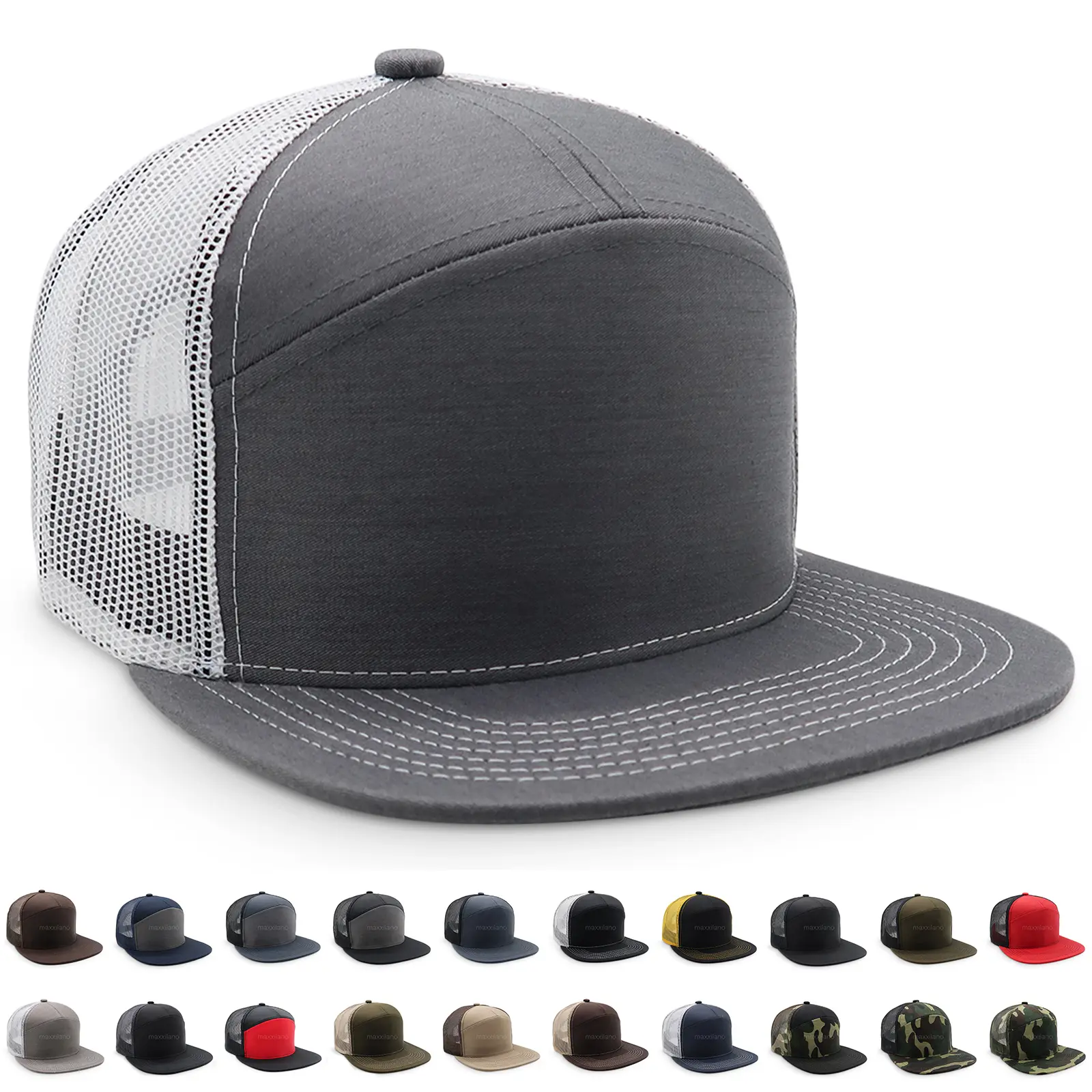 Men Snapback Hat Cotton Mesh Solid Flat Brim Women Baseball Cap Trucker Visor Men Snapback Hat Cotton Mesh Solid Flat Brim Women Baseball Cap Trucker Visor
