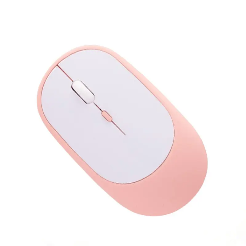 Highly Attractive Wireless Bluetooth Rechargeable Dual-Mode Mouse Suitable for iPad, Tablet, Mobile Phone, Laptop, Color-Block Mouse