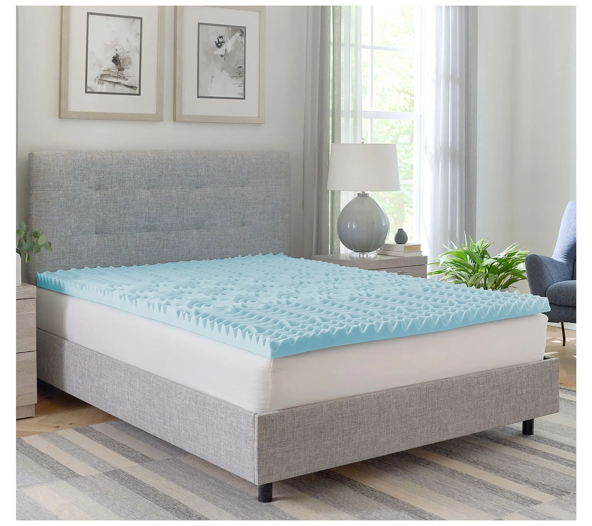 Bodipedic 2" Zoned Convoluted Foam Mattress Topper, Twin XL Bodipedic 2" Zoned Convoluted Foam Mattress Topper, Twin XL