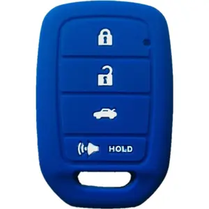 Silicone Keyless Entry Remote Control Key Fob Cover Case protector Replacement Fit For 2013 2014 2015 Honda Accord Civic MLBHLIK6-1T 35118-T2A-A20