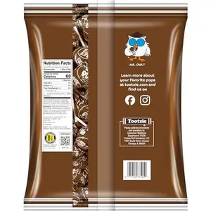 Tootsie Pops Single Flavor Bag - Chocolate Flavored Lollipops with Chocolatey Center - Individually Wrapped Hard Candy - Brown Candy - Peanut Free, Gluten Free, 50 Count (Pack of 1)