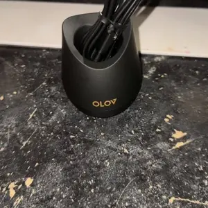 OLOV Plastic Replacement Charging Base for Groin Hair Trimmer - Fast Charger with Integrated Stand, USB Charger Block, USB Port and Power Cord, Black