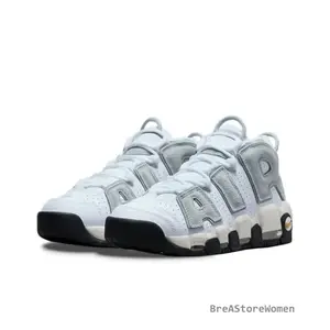 Air More Uptempo '96 WhitePure Platinum — Stylish, Comfortable, Trendy, Versatile, Non-Slip Casual Sports Sneakers