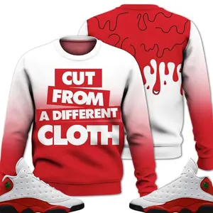 Retro 13 Chicago Sweatshirt, Chicago 13s Outfits, Cut From A Different Cloth Streetwear Unisex Sneaker Matching Shirts