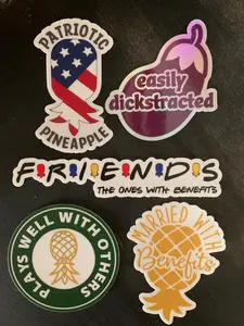 Pineapple Lifestyle Variety Pack - Five (5) Stickers