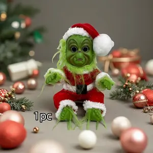 Creative Plush Elf Figurine Christmas Decoration, Fun Geeky Ornament, Perfect Gift for Couples and Friends, Mother's Day & Valentine's Day