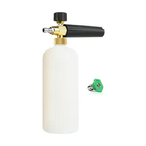 Foam Cannon Kit, 1L Bottle Snow Foam Gun with 25 Degree High Pressure Cleaner Nozzle Head, 1/4 Inch Quick Connect, Snow Foam Sprayer