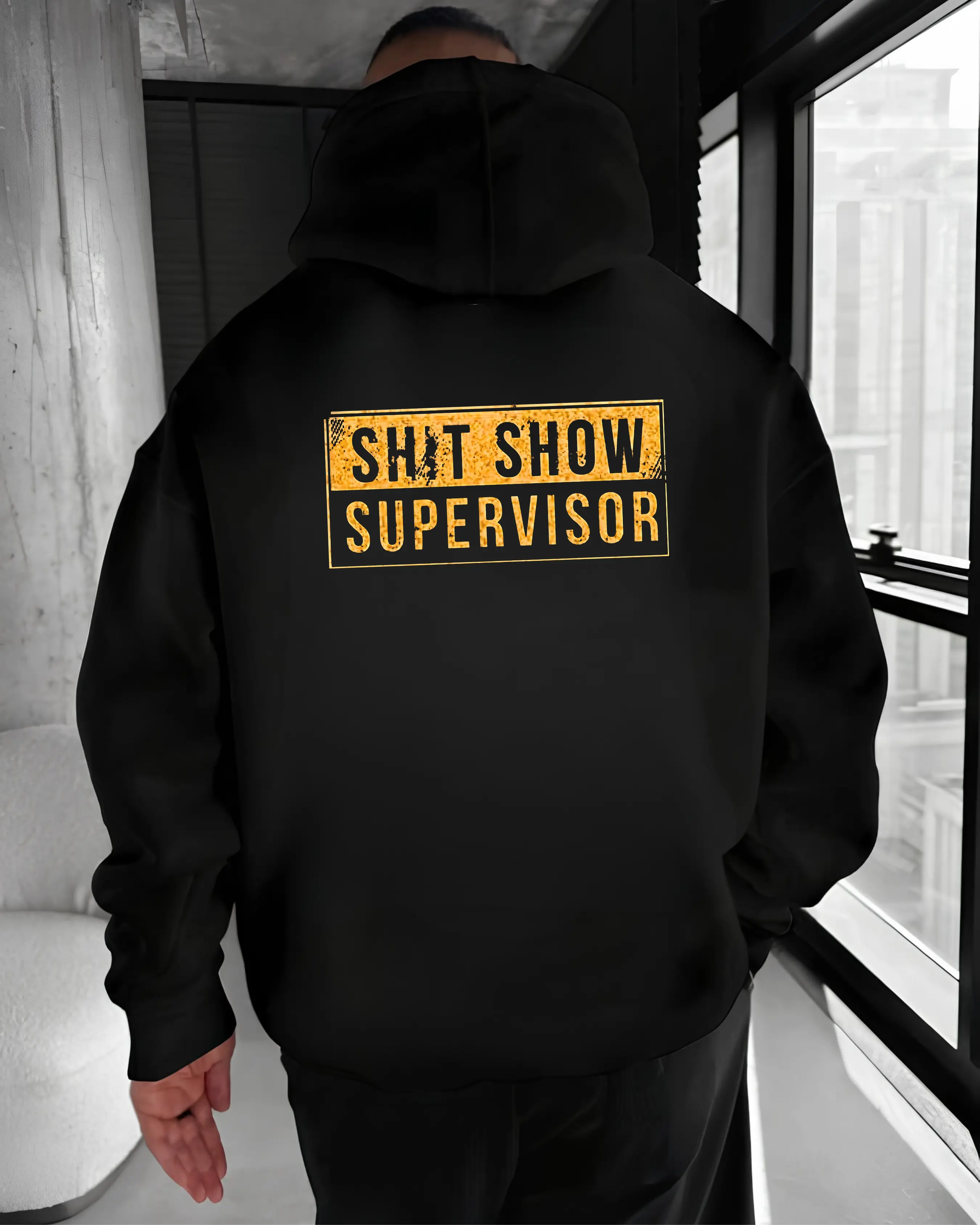 Shit Show Supervisor Hoodie – Funny Blue Collar Work Humor T Shirt, Gen X Working Class Sweatshirt