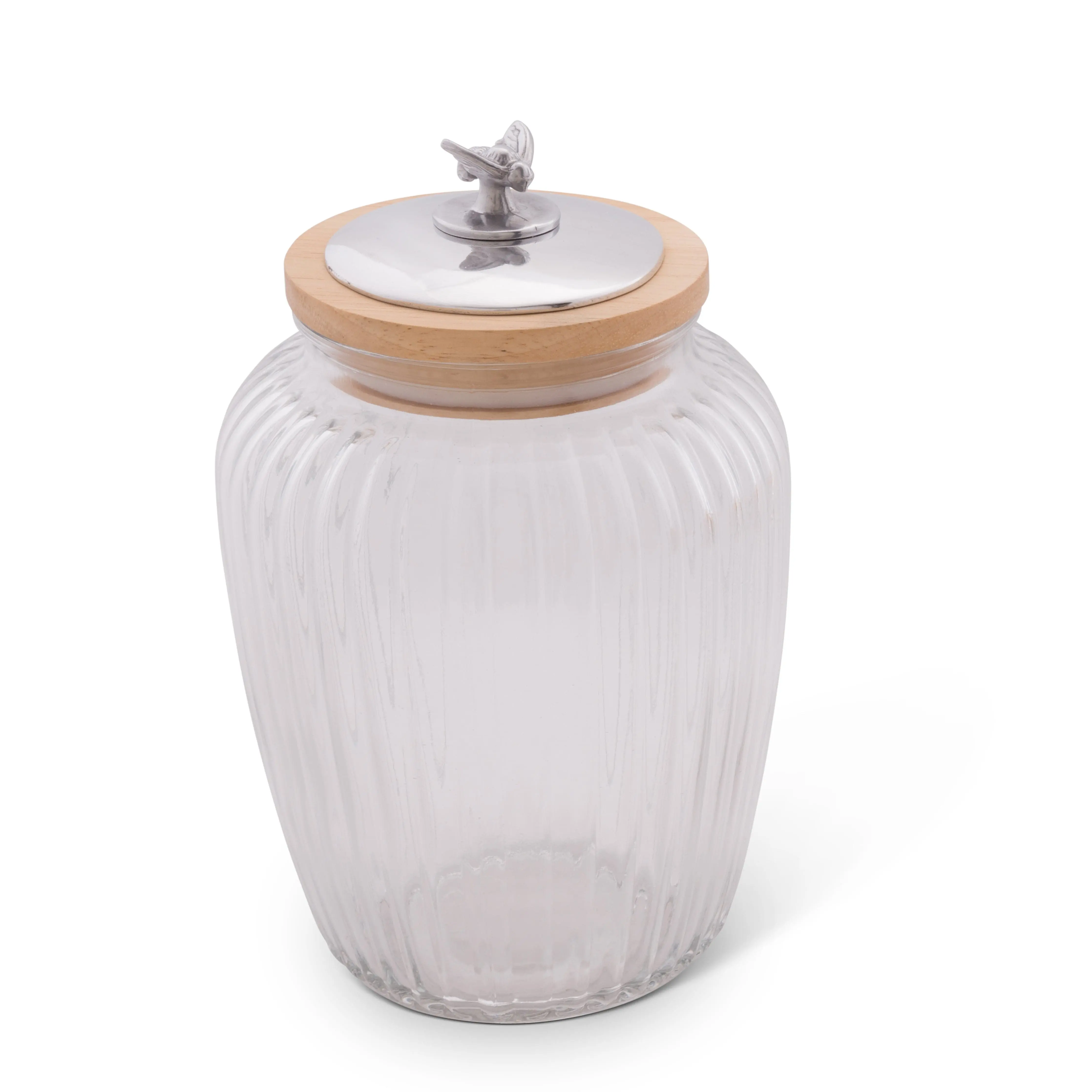 Honey Bee Knob Glass Canisters