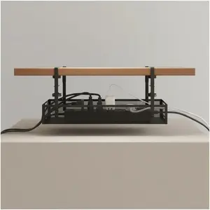 Under Desk Organizer, 1 Count Desk Cable Organizer, CordOrganizer for Desk, Under Desk Tray for Office, Home,Extension Cable Organizer, Work Organizer