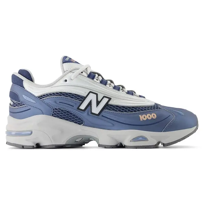 New Balance 1000 Vintage Indigo Silver Sneakers Unisex Low Top Athletic Lifestyle Footwear Lightweight Cushioned Running Shoes Breathable Mesh Upper Lace-Up Design Durable Rubber Sole Everyday Comfort Retro Streetwear Fashion Sneakers