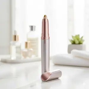 Rechargeable Mini Electric Eyebrow Trimmer, Women's Facial Hair Removal Set, Pain-Free Operation, Portable Lip Grooming Pen, Washable, Anti-Slip Handle