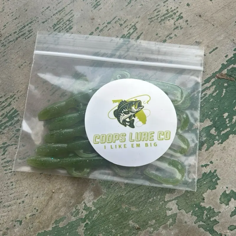Soft Plastic Emerald Jade Green Lizard Fishing Lures