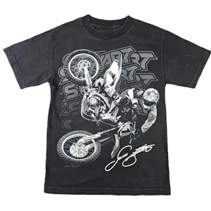 Vintage JAMES STEWART Motocross Shirt Men's YMH 2010 Dirt Bike T-Shirt Sweatshirt Hoodie 2 Sided Reprint