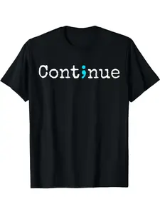 Semicolon Mental Health & Suicide Prevention Awareness T-Shirt