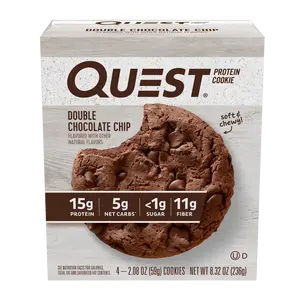 Quest Protein Cookie, High Protein, Double Chocolate Chip, 4 Count