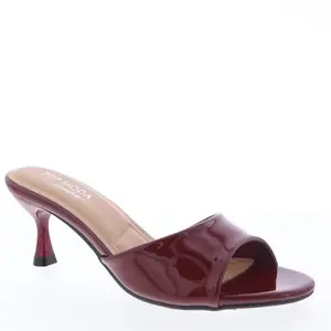 Angie Cherry Red Kitty Heels, Top Moda Comfort Line Women's Dress Shoes