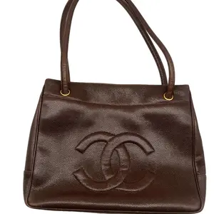 Pre-owned CHANEL Caviar Leather Shoulder Bags Brown Shoulder Bag