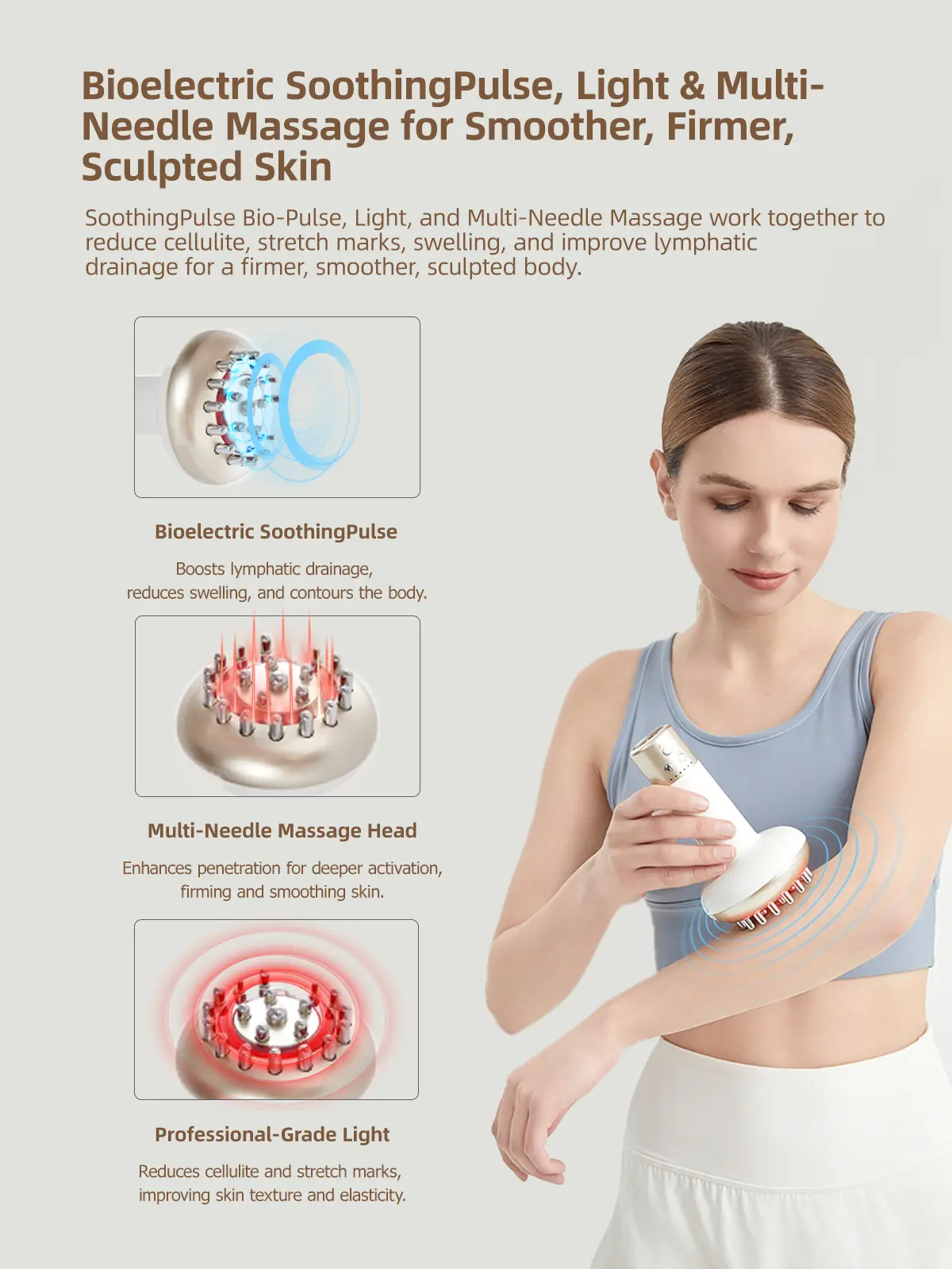 TikTokShopRestockDeep Tissue Massager for Sciatica & Back Pain Relief - Electric Pulse Device with Heat, Vibration, Red Light Therapy for Leg, Hip & Nerve Pain, Portable (Gold) Detox Gift mini - TikTok TikTokShopRestockDeep Tissue Massager for Sciatica & Back Pain Relief - Electric Pulse Device with Heat, Vibration, Red Light Therapy for Leg, Hip & Nerve Pain, Portable (Gold) Detox Gift mini - TikTok