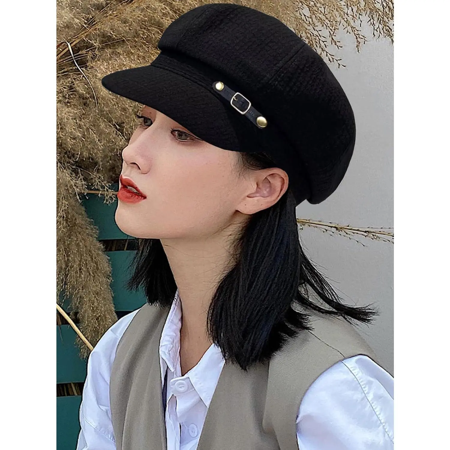 Winter Beret Hat For Women Newsboy Style Autumn Spring Wool Blend Fashion Cap Warm Soft Lightweight Headwear