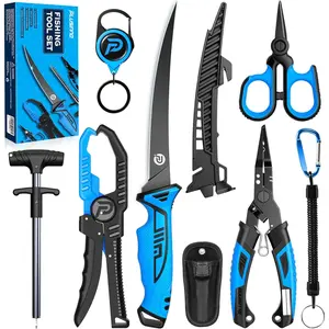Fishing Gear, Fishing Tools, Fishing Accessories, Corrosion Resistant Fishing Pliers Kit, Fishing Knife, Floating Fish Lip Gripper Fishing Gifts for Men, Gifts for Fishermen