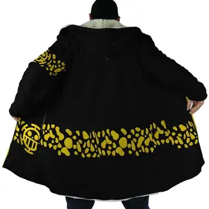Black Trafalgar D. Water Law Punk Hazard Dream Cloak Coat