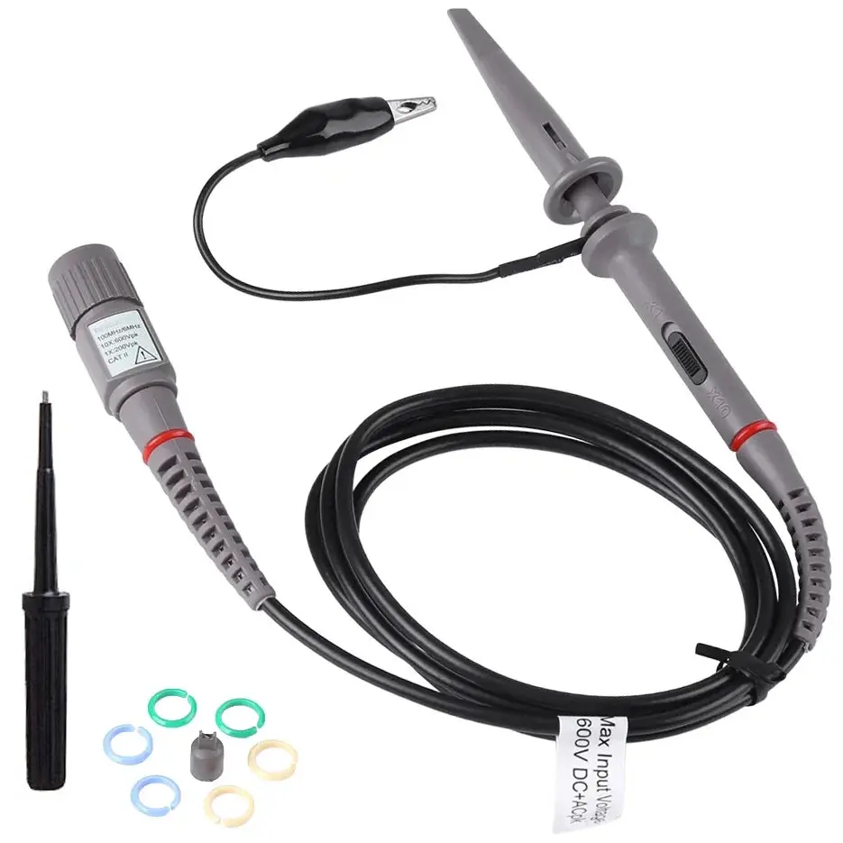 HP9100, 100 MHz Oscilloscope Probe X1 / X10 Switchable, Includes Accessory Set