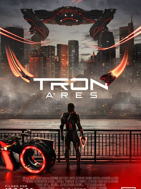 Tron: Ares Movie Poster - Iconic Madrid Stadium Graphic Art for Fans & Collectors - Vibrant Atmosphere Home Decor - Unique Element for Gifting