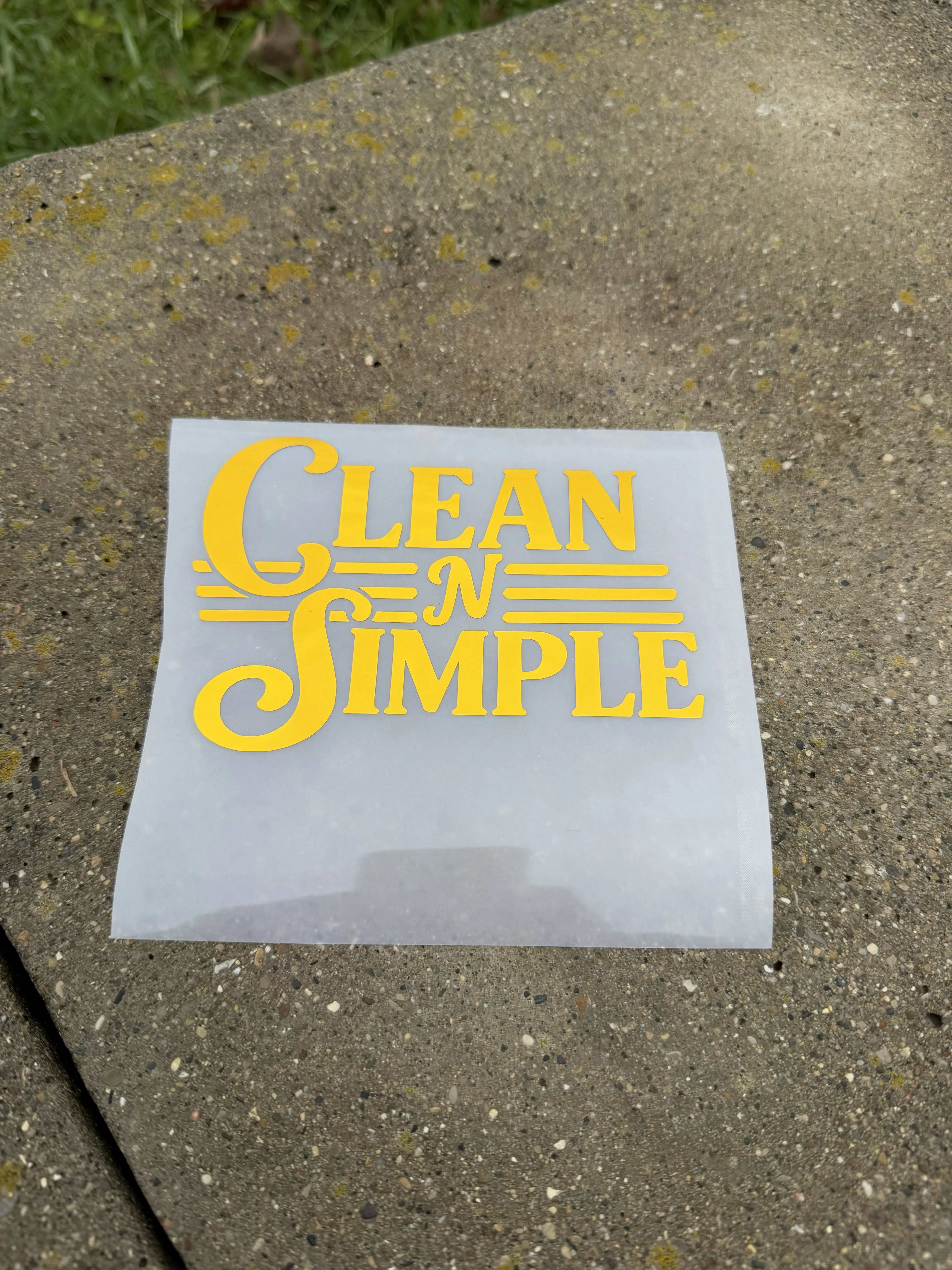 Clean N' Simple Decal