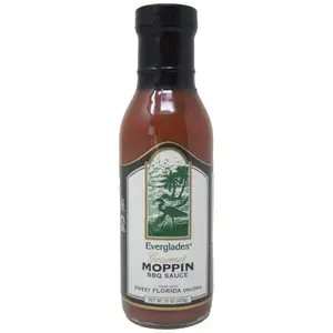 “Everglades Gourmet Moppin BBQ Sauce with Sweet Florida Onions – 15 fl oz, Rich & Flavorful”