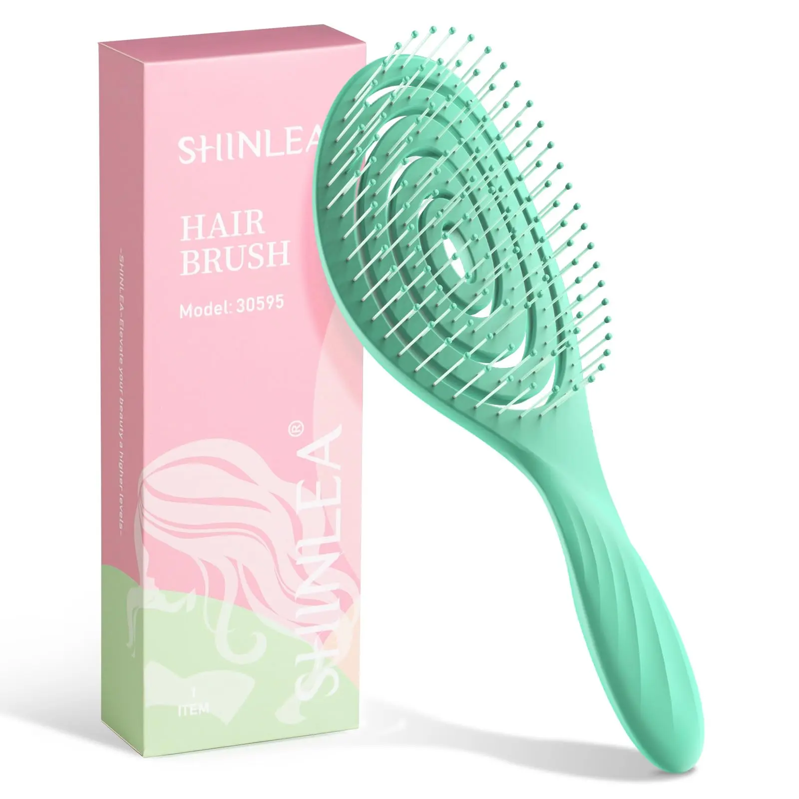 Detangle Hair Brush, Detangling Wet & Dry Spiral Hairbrush for Women, Men, Kids, Glide Through Tangles For All Hair Types Haircare Heatless curly  comb dandruff comb Hair Styling Tools