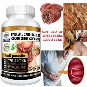 Colon Detox Cleanse Parasite Candida 100 Capsules Natural Herbal Supplement Colon Detox Cleanse Parasite Candida 100 Capsules Natural Herbal Supplement