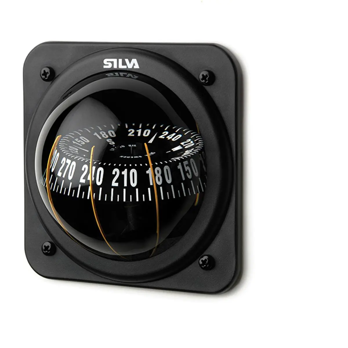 212 MAIN Silva 100P Navigation Compass - Bulkhead Mount, Multi-Angle View for Boating, Water Sports