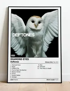 DEFTONES - Diamond Eyes | Music Album Cover Print Poster | A4, A3, A2, A1
