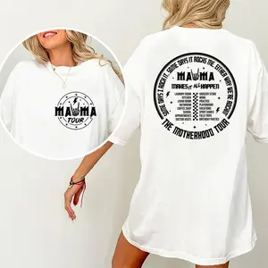 Motherhood Some Days I Rock It Shirt, Mama Funny Tour, Motherhood Unhinged Shirts, Viral T-shirts For Women, Trending Oversized Graphic Tee, Mother's Day Gifts, Women's Tops, Womenswear, Cotton Fabric Relaxed Fit Chic Style, gift for girls