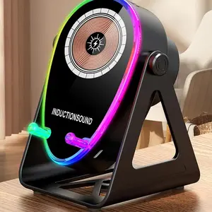 3 In 1 Smart Sensor Speaker Phone Stand With Wireless Charger & Fast Charge 15W Speakerphone For Home Office Desk Multifunctional Charger Led Charging Station