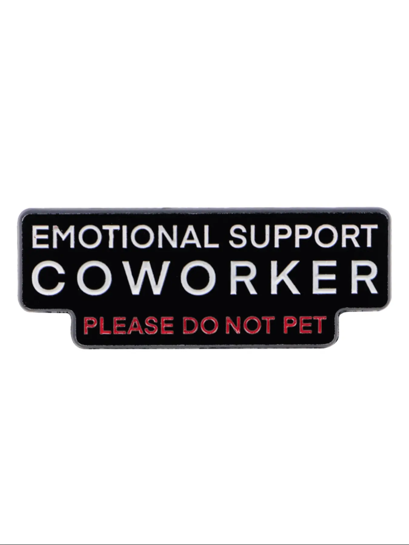 Emotional Support Coworker Lapel Pin, Funny Pins, Office Humor Badge, Decorative Badge, Workplace Self-Parody Style, Fashion Accessory for Backpack Hat Coat Decoration, Emotional Support Coworker Enamel Pin