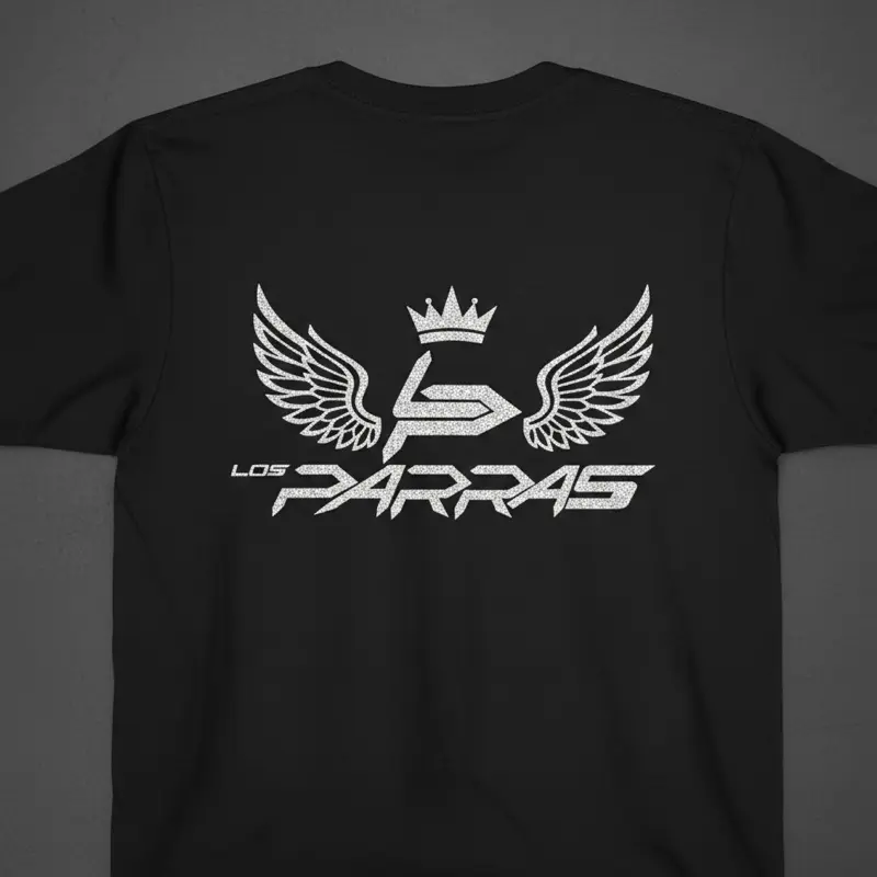 |FINAL SALE| Parras Glitter Vinyl T-Shirt Oversized Crew Neck Short Sleeve Unisex l Fashion Top for Summer Casual Streetwear Outfit