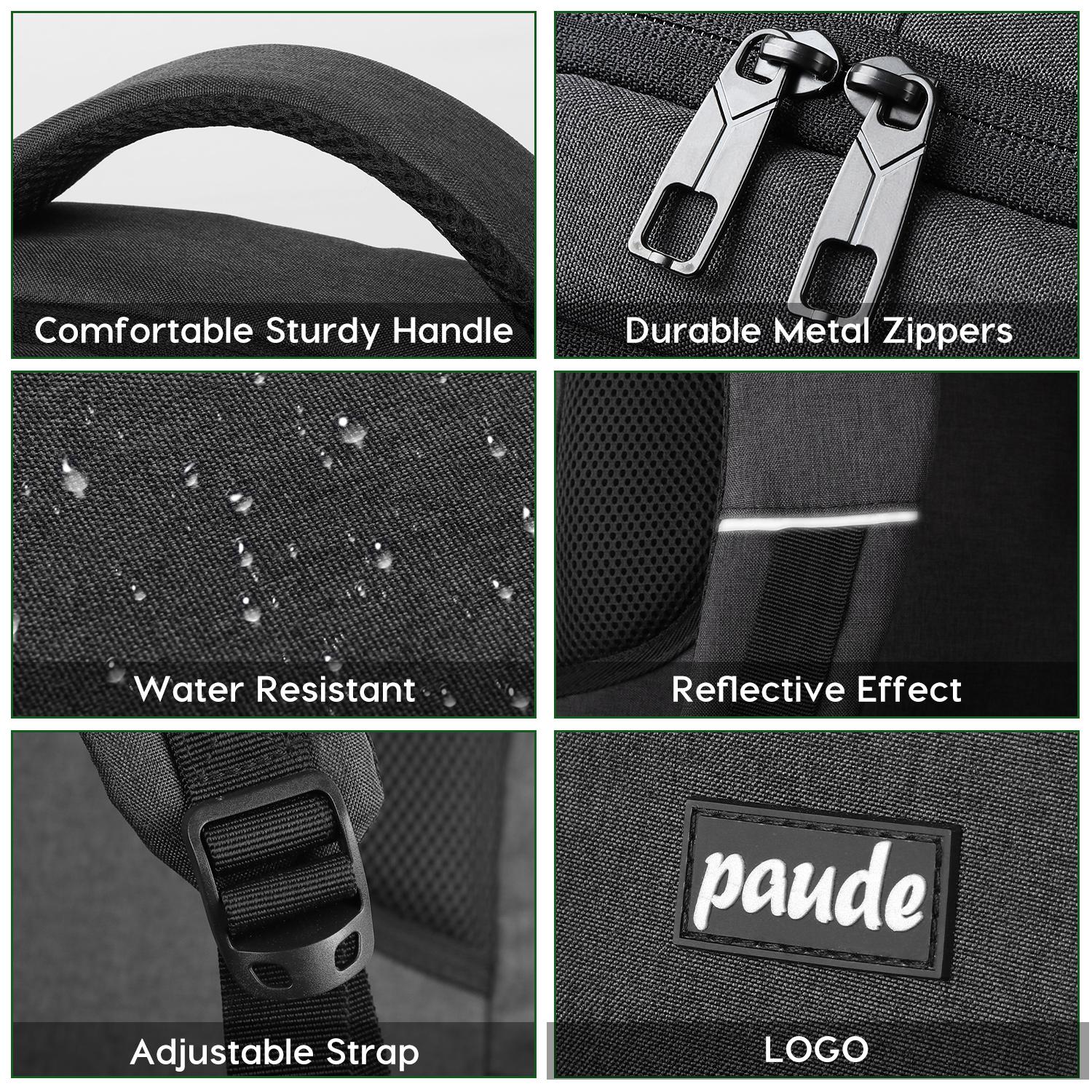 Large Capacity Business Laptop Backpack for Men | Breathable Work Backpack with Multiple Pockets & Reflective Strips   with USB & Headphone Jack | Water Resistant Anti-theft Travel Backpack with Luggage Strap