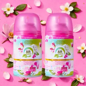 AIR FUSION Bathroom Odor Control Air Freshener Spray 5 Oz 2 Pack Fresh Floral Fruity Scents Easy Use Automatic Dispenser Compatible