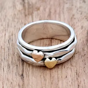 [Ideal Holiday Gift] Creative Coil Heart Ring, an ideal gift for friends at parties and banquets, holiday gift, friendship keepsake, minimalist jewelry, creative design, Mother's Day gift, Valentine's Day gift tungsten Stainless Steel Cuban Link Necklace