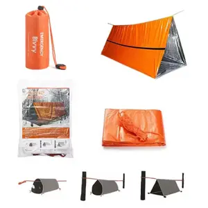 Emergency Tent Outdoor Survival Blanket, First Aid Blanket, Insulated Blanket, Simple Tent, Sun Protection Space Blanket, Emergency Survival Gear, Emergency Survival Supplies