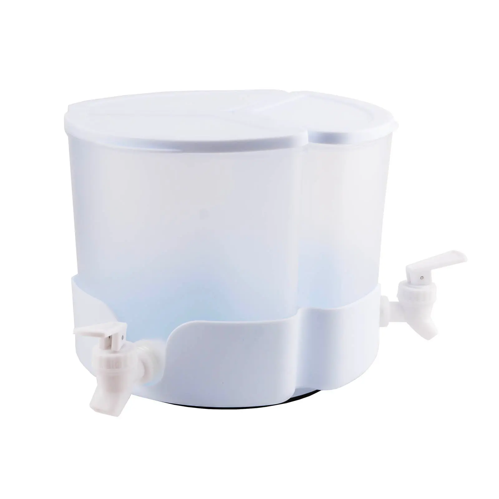 BarConic® 360° Rotatable Compact Countertop Water & Beverage Dispenser - 1.8L, 7.25" H x 9" Diameter, Removable Containers, Easy to Fill/Clean, Home Use for Parties, Gatherings